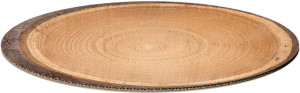 Dekoplatte Baumscheibe natur M - oval 300x200mm Dekoplatte Baumscheibe natur M - oval 300x200mm
